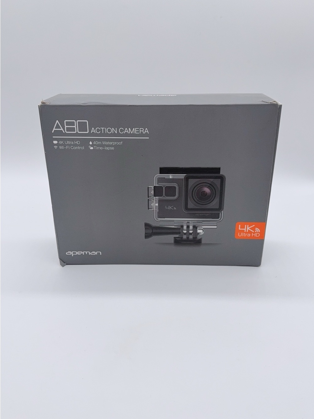 Apeman A80 Action Camera 4K Ultra HD Wi-Fi Control 40m Waterproof Time-Lapse SS2